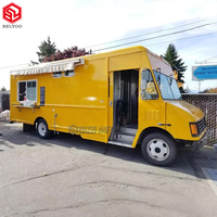 Camion de nourriture mobile pas cher, camion de nourriture vintage de grande taille avec cuisine complète, camion à café, chariot à glace électrique, camion de nourriture personnalisé