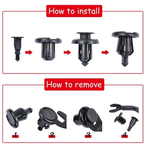 Qgz051 100pcs Nylon Bumper <span class=keywords><strong>Clip</strong></span> 10mm Fender Liner <span class=keywords><strong>Clip</strong></span> cho Honda cho CR-V phù hợp cho Civic Acura nhựa đinh tán người lưu giữ <span class=keywords><strong>Clip</strong></span> - Product Image 2