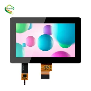7 inç 1024*600 RGB / LVDS 450 nit araba LCD ekran ekranlar Android dokunmatik ekran