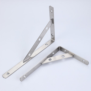 Stainless Steel Triangular <b>Bracket</b> 5 Mm Thickness Wall Mounted For <b>Shelf</b> Support - Product Image 1