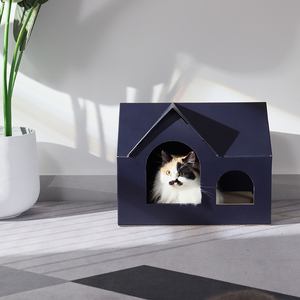 Lüks sürdürülebilir oluklu kağıt kedi tırmalama sütunu çıkarılabilir tırmanma karton kedi evi ücretsiz kargo Pet oyuncak - Product Image 2