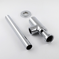 SANIPRO OEM ODM WaterMark Brass Bathroom Sink Drainage P-Trap Siphon Laboratory Sink Drain Waste Pipe Bottle Trap.