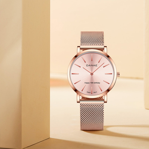 Reloj de estilo <span class=keywords><strong>DW</strong></span> para mujer con logotipo personalizado OEM con correa de malla de alta calidad de acero inoxidable <span class=keywords><strong>316</strong></span> de moda y vestido puntero Dial Display - Product Image 1