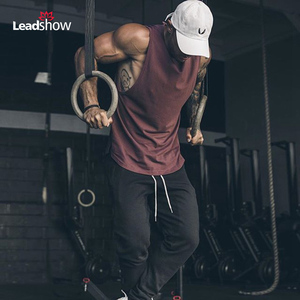 Men's Custom Logo Cotton Workout Fitness <strong>Vest</strong> Plus Size Wholesale <strong>Stringer</strong> Shirt Athletic Wear Printed Pattern for Bodybuilding - Product Image 5