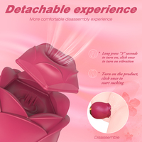 S-HANDE OEM Bestseller Rosen-Vibrator Shemale 9 Saugende Vibrationsnippel Klitorismassagegerät Vagina Silikon Brust Rosen-Sexspielzeug