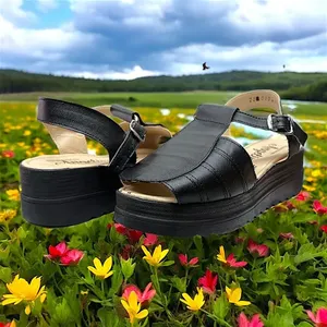 Sandales à Talon Haut en Cuir Confortables pour Femme, Légères, Bout Ouvert Carré, Tendance, Idéales Mariages et Soirées, en Peau de Mouton - Product Image 5