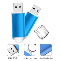 Clé USB en métal multicolore populaire 4 Go 8 Go 16 Go Clé USB 32 Go 64 Go Clé USB 2.0 Pen Drive U Disk