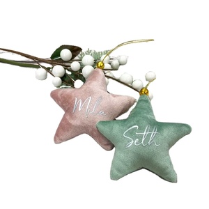 2022 spazi vuoti nome iniziale Nursery Hanging Christmas Star decorazioni per l'albero <span class=keywords><strong>di</strong></span> <span class=keywords><strong>natale</strong></span> all'aperto - Product Image 1