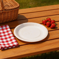 Plateau en carton jetable personnalisé pour gâteaux, salades, collations, hamburgers, lait