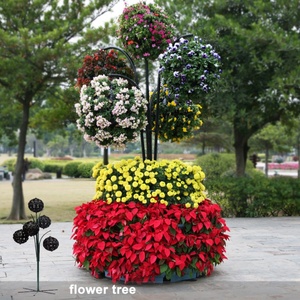 Jardinera para Proyectos de Paisajismo, Jardinera en Forma de Torre de Flores, Jardinera Esférica de Plástico para Jardín - Product Image 1