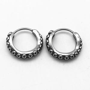 Pendientes de Acero Inoxidable Estilo Motociclista Punk Vintage -- Joyería de Moda Retro Gótica y Atrevida para Hombres y Mujeres - Product Image 6