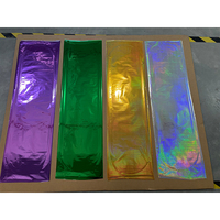 Pièces de planche à roulettes de conception personnalisée de haute qualité sérigraphie DTF Laser autocollant thermique étiquette Film de transfert de chaleur holographique