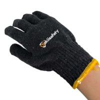 Guantes de Ensamblaje para Industria Ligera, Forro de Algodón, Puntos de PVC, Transpirables