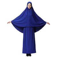 Nouvel ensemble de 2 pièces de vêtements musulmans pour femmes, vêtements de prière, robes islamiques turques, kaftan de Dubaï, robe longue abaya avec hijab