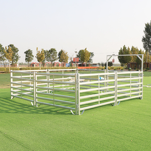 Paneles de Cerca <span class=keywords><strong>para</strong></span> Ovejas y Cabras, Fáciles de Montar, Protectores, Portátiles y Seguros, de Acero Metálico Soldado, Tubo Redondo y Cuadrado - Product Image 6