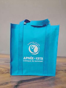 Customizable Durable Laminated Non-Woven Shopping Tote Bag Reusable Handheld Carrier for Sustainable Bulk Wholesale - Product Image 4