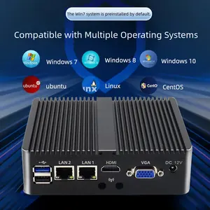 Winwo Mini PC industriel personnalisé en usine NANO-CELERON J4125 avec 2 COM DDR3 et mémoire 4 Go/8 Go de stockage 64G/128G/256G/1 To