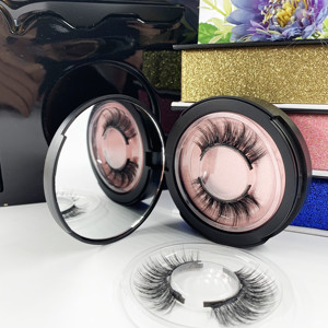 Vente en gros bo&icirc;te d'emballage de cils personnalis&eacute;s sans cruaut&eacute; naturelle moelleux faux 25mm fournisseur de cils de <strong>vison</strong> 3D - Product Image 6