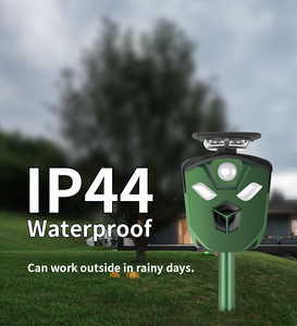 2025 360 ° động vật năng lượng mặt trời <span class=keywords><strong>Repeller</strong></span> 3 mặt siêu âm quốc phòng cho khu vườn - Product Image 2