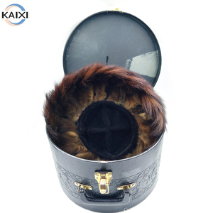 Chapeau en fourrure Shtreimel sur mesure pour hommes juifs, fabriqué en usine OEM, pour le judaïsme hassidique, en cheveux naturels, emballage individuel en coffret cadeau - Product Image 1