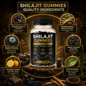 Gomitas de Shilajit Certificadas por OEM - Extracto Puro del Himalaya, Suplementos para Adultos que Apoyan la Energía e Inmunidad, para Hombres, Mujeres y Mujeres Embarazadas - Product Image 2