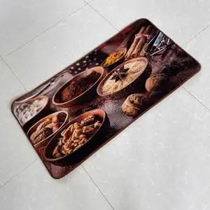 Tapis de cuisine résistant à la chaleur tapis de porte intérieur caroet