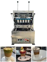 Machine automatique pour la fabrication de gaufres, coupes de crème glacée, biscuits, cônes à pizza et biscuits comestibles