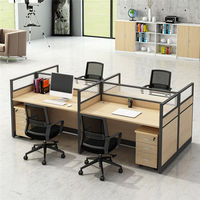 Cabines de bureau extensibles durables au design moderne, postes de travail simples avec cloisons, mobilier pour bureaux ou maisons