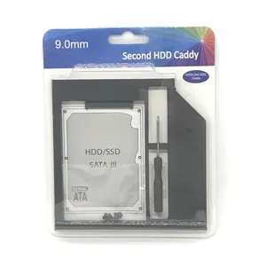 Hard Drive Caddy Plastic SATA Optical bay Stock hdd caddy 9.0 mm