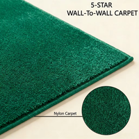 Rouleau de moquette tuftée commerciale en nylon insonorisant et résistant à l'usure, taille personnalisée pour projets de partenaires commerciaux (quantité)