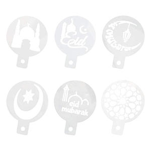 Pochoirs et gabarits en plastique PP blanc à motifs personnalisés pour la décoration artistique du café au lait, fabriqués à Wenzhou - Product Image 1