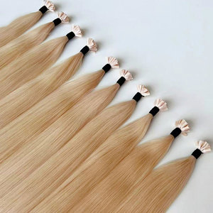 Nhà Máy Bán buôn đôi rút ra Remy Châu Âu Trinh raw100 % tóc con người 613 pre-ngoại quan Keratin Nail U <span class=keywords><strong>micro</strong></span> k tip tóc mở rộng - Product Image 4