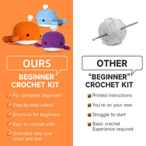 Support Personnalisation Kit de <span class=keywords><strong>crochet</strong></span> pour <span class=keywords><strong>animaux</strong></span> Kit de <span class=keywords><strong>crochet</strong></span> pour débutants Kit de démarrage de <span class=keywords><strong>crochet</strong></span> avec accessoires d'instruction vidéo - Product Image 5