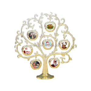 Christmas Decoration Customized Logo Printable Apple Photo Frame Sublimation Family Tree Photo Frame