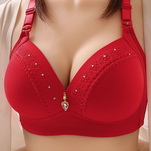 Sujetador push-up de secado rápido para mujer, bralette de verano de copa completa con colgante de gemas a rayas, sujetador de mujer de talla grande con efecto de realce - Product Image 5