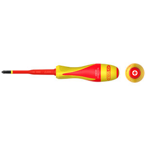 Jeu de tournevis isolé bi-matériau Phillips 1000V PH2 écrou carré Torx pour borniers électriques OEM personnalisable - Product Image 1