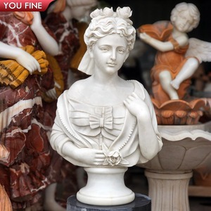 Ornement de manoir Statue de <span class=keywords><strong>buste</strong></span> en <span class=keywords><strong>marbre</strong></span> célèbre antique personnalisée - Product Image 2