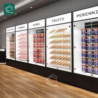 Présentoir en verre pour kiosque en verre trempé pour magasin de cigarettes
