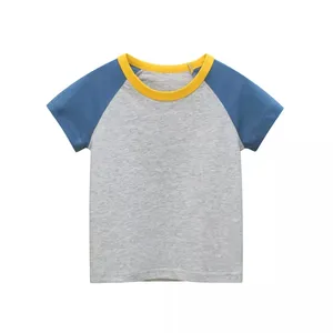 Fabrikant Kinderen Hoge Kwaliteit T-Shirt Blanks Katoenen Baby Raglan T-Shirt Unisex T-Shirt