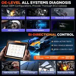 Tablette de diagnostic KINGBOLEN K10 Ultra J2534 CANFD DOIP pour VAG FCA SGW, outil de test actif, 55+ fonctions de réinitialisation, analyse de la topologie du système - Product Image 5