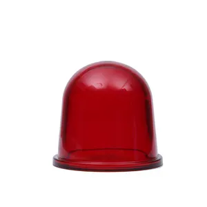 Red Color Explosion Proof LED Shade Borosilicate Glass Lamp Cover for Industrial Outdoor Lighting