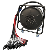 Câble audio Snake, bobine de câble, 40 canaux, mâle vers femelle, 30 m, bobine de câble XLR pour scène