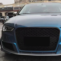Nouvelle calandre avant PNB de haute qualité, style RS3 8V, à visser, avec découpes pour capteurs d'aide au stationnement, pour Audi A3 S3 2013-2016