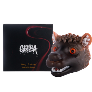 GEEBA Manchon de masturbation en silicone souple en forme de tête de <span class=keywords><strong>loup</strong></span>, design réaliste, Onahole de poche compact, stimulateur masculin - Product Image 5