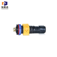 Connecteur circulaire M16 2 3 4 broches Montage sur panneau industriel Prise mâle femelle Câble électrique Connecteur d'alimentation étanche IP67