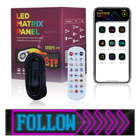Panneau matriciel LED flexible RGB SXZM 96x16, écran LED intelligent programmable, contrôle par application DIY