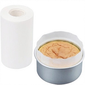 Greaseproof Parchment <b>Paper</b> Roll <b>White</b> Disposable Baking Liner for Cake Pan Oven Safe Food Contact Use - Product Image 3