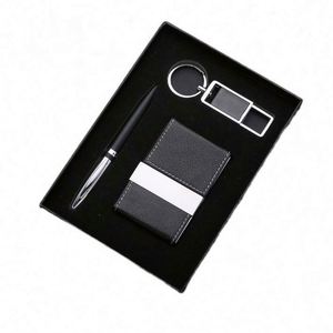 Llavero con Tarjetero y Bolígrafo Promocional de Marca para Hombre, Regalo Corporativo de Cumpleaños, Año Nuevo, Personalizado, para Uso Diario - Product Image 1