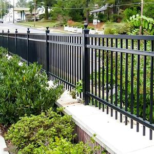 Valla Ornamental de Metal/Aluminio/Hierro con Parte Superior Plana, Valla de Seguridad para Jardín/Patio/Escuela/Balcón - Product Image 5