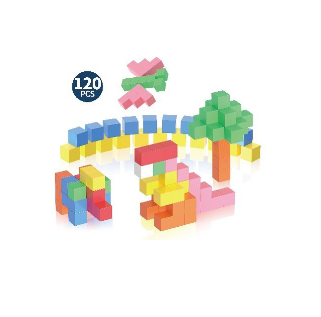3D Lucency Children's Plastic Magnetic Puzzle Toy 2.5cm 120pcs Educational Speed Block Cube